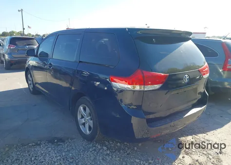 2011 Toyota Sienna из США, поврежденный, VIN 5TDKA3DC8BS001571